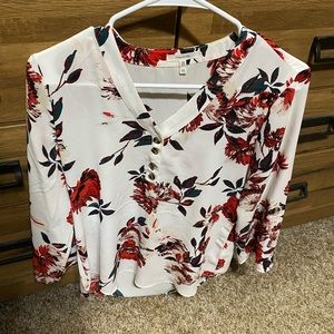 Maurices button up pop over blouse XS